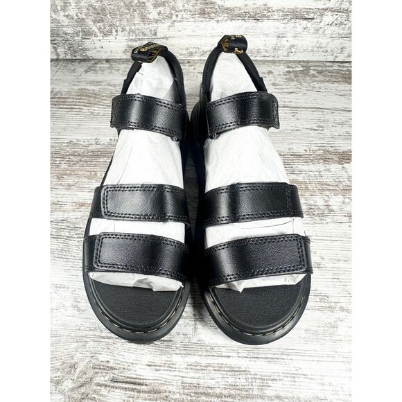 NEW Youth Dr. Martens Klaire Y Black Strappy Sandals Sz 5 - Picture 4 of 12